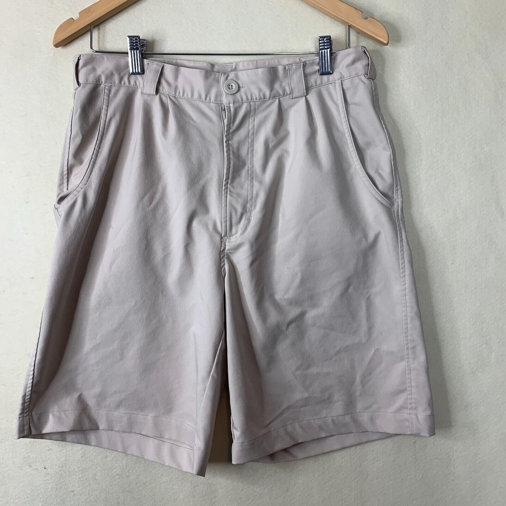 Under Armour Golf Shorts Mens Beige Performance Tan Nylon Elastane Size‎ 32